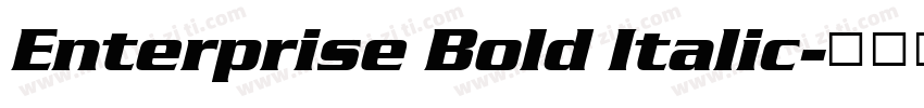 Enterprise Bold Italic字体转换